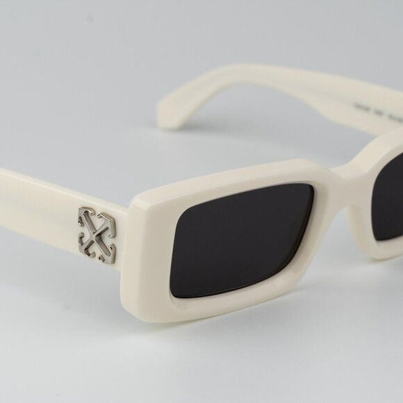 Off-White ARTHUR Women Sunglasses White Grey Square OERI127 0107 NEW AUTHENTIC main image 5